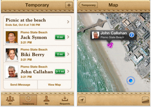 On vaikea ymmärtää, miksi Applen Find my friends -sovellus on saanut kuorekseen juuri tällaisen nahkan. Ei järin tyylikästä, mutta tämä on makuasia.