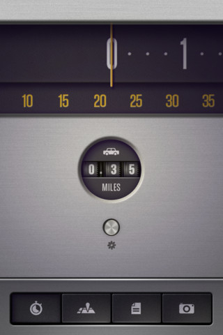 Mission park auttaa löytämään pysäköidyn auton. Kellosta on tehty vanhanaikaisen nopeusmittarin näköinen.