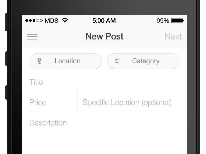 Float label -ratkaisussa tekstikentän otsikko säilyy aina näkyvissä (Kuva: Matt D. Smith)