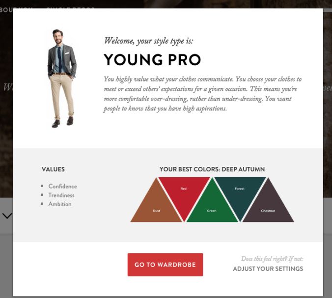 Cladwell tekee käyttäjälleen tyyliprofiilin