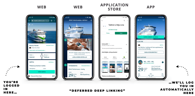 Deferred deep linking