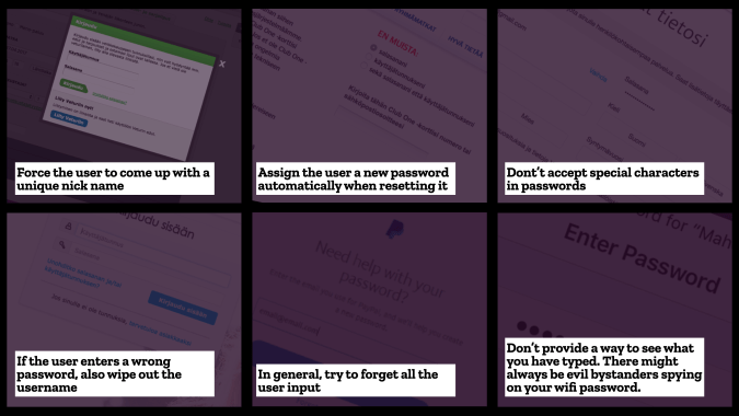 How to suck at login
